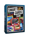 100 PICS SMART CARDS Trains, Gift, Stocking Filler, Travel Card Game, 7 games in 1, Pairs, Snap, Trumps, Rummy, Memory Quiz, Trivia, Age 5+, 1-8 Players