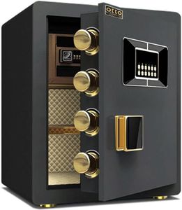 OTTO Electronic Safe Digital Security Box Home Office (Black)