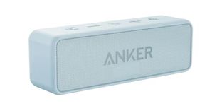 Anker Soundcore 2 Portable Bluetooth Speaker with 12W Stereo Sound, Bluetooth 5, Bassup, IPX7 Waterproof, 24-Hour Playtime, Wireless Stereo Pairing, Speaker for Home, Outdoors, Travel - Baby Blue