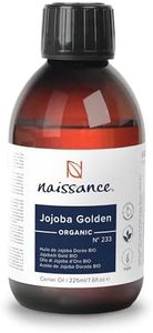 Naissance Huile de Jojoba Dorée BIO (No. 233) - 225ml - Naturelle, Pressée à Froid - pour Visage, Cheveux, Massage, Peau