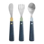 Tommee Tippee Big Kids Stainless Steel First Cutlery Set, Rounded Edges, Chunky Handles, 12m+