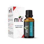 MNT Garlic Essential Oil 100% Pure Natural & Undiluted Therapeutic Grade for Aromatherapy, Skin health, Acne & Healthy hair (15ML)