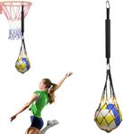 Dormercy Volleyball Spike Trainer, Volleyball Training Equipment Aids, Durable Solo Serving&Spiking Practice Rebounder for Beginners&Pro(Improved Net Bag Holder, 43Inch)