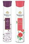 Yardley London Deodorant For Women Lace Satin and Red Rose Combo Pack 2 (150 ml)