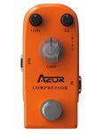 AZOR Compressor Guitar Effect Pedal Ultimate Comp Pedal Compression Effect Pure Analog for Electric Guitar and Bass True Bypass