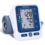 ARSIMAI Blood Pressure Monitor for Home Use,Automatic Upper Arm Blood Pressure Machine with 2x99 Memory Large LCD Display,Digital Bp Machine Monitor with Large Cuff -Blue