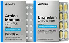 VitaMedica Arnica and Bromelain Blister Packs Bundle | for Post Surgery and Muscle Recovery | Bruise Relief | Plant Based Natural Formulas | 2 Product Bundle for Healing Support | 5 Day Supply