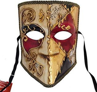 LannaKind Maschera Veneziana Casanova Bauta maschera da ballo Carnevale Uomo (Bauta18)