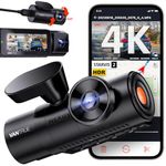 Vantrue N4 Pro 3 Channel 4K Dash Cam with STARVIS 2 Night Vision, 4K+1080P+1080P Front Inside Rear Dash Camera, WiFi, Voice Control, GPS, 4K HDR, 24 Hrs Buffered Parking Mode, Support 512GB Max