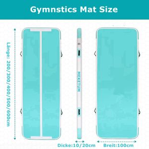 MEKETUM Air Tumble Track Mat – Inflatable Gymnastics Training Mat