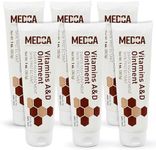 MEDca Vitamin A & D Diaper Rash Ointment- Protectant Cream for Sensitive Baby Skin - Lanolin & Petrolatum Formula, Dry-Cracked Hands/Feet/Face Skin, 1oz Tube, Pack of 6