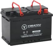 Yimatzu Group 48 Automotive Battery - 12V 75Ah, 680CCA, SLA, MF - Reliable Power for Your Vehicle with Compact Design (Dimensions: 27.6x17.4x19cm, Weight: 18.7kg)