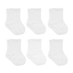 bistyle Baby Grip Ankle Socks 6 Pairs | Newborn Infant Toddlers Socks Organic Cotton | Kids Boys Girls Ankle Socks