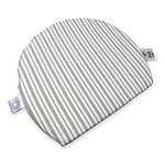 Boppy Pregnancy Wedge Pillow with Removable Jersey Pillow Cover, Gray Modern Stripe, Firm, Compact Support, Prenatal and Postnatal Positioning