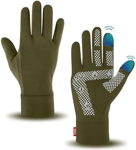 Aegend Lightweight Winter Gloves for Men Women, Warm Running Gloves Touchscreen Thermal Glove Liners for Cold Weather Driving, Cycling & Hiking, Non-Slip, Elastic Cuff, Stretchy, Durable