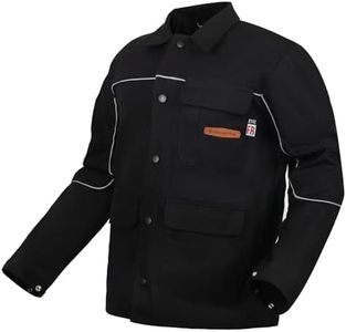 ARCCAPTAIN Welding Jacket, 11oz Flame Resistant (FR) Cotton Welding Jackets for Men and Women, Durable Welder Jackets With 4 Multi-purpose Pockets for Welder's Work, Cutting and Grinding