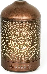 Earnest Living Diffusore di oli essenziali Diffusore in metallo 100 ml Timer Luci notturne e funzione di spegnimento automatico Umidificatore domestico Diffusori di aromaterapia per oli essenziali