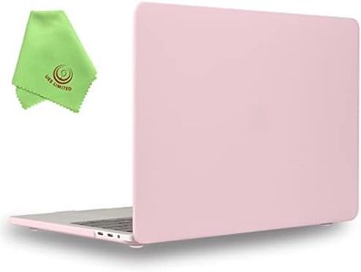 MacBook Pro 15 inch Case 2018 & 2017 & 2016, UESWILL Smooth Soft-Touch Hard Case Compatible with MacBook Pro 15" with Touch Bar/Touch ID (Model: A1990/ A1707), Rose Quartz