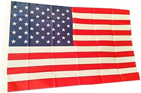 USA - Bandera estadounidense, souvenir, 150 cm x 90 cm aproximadamente de estrellas y franjas recuerdo lavable bandera