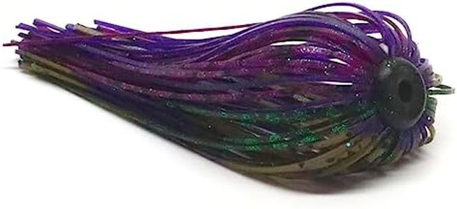 Harmony Fishing – Quick Change Modular Umbrella Skirts for Fishing Jigs/Lures/Baits (10 Pack) (Junebug)