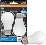 SYLVANIA LED TruWave Natural Series Ceiling Fan / Fixture Light Bulb, 60W A15 Daylight Medium Base, Dimmable, Soft White