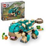 LEGO Jurassic World Baby Bumpy: Ankylosaurus Dinosaur Toy for Camp Cretaceous Fans and 7 Plus Year Old Kids, Creative Adventure Set for Independent Play, Gift for Boys and Girls 76962