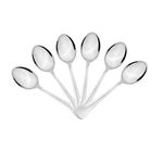 Sumeet Stainless Steel Baby/Medium Spoon Set of 6 Pc – (16cm L) (1.6mm Thick)