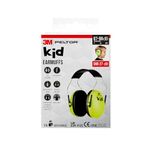 3M Peltor Kid Ear Defender Children H510AK, neon green, Child Hearing Protection / Earmuff; Adjustable size; For noise levels 87-98 dB (SNR: 27dB); School, Concerts, Festivals, Fireworks, Sport events