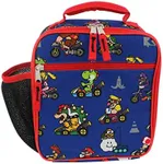 Nintendo Mario Kart Boy's Girl's Soft Insulated School Lunch Box (Blue, One Size)