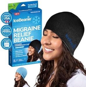 IceBeanie Migraine Headache Relief Cap 2.0 | As Seen on Shark Tank | Ice Pack Hat for Migraines w/Proprietary Gel-Tech for Extended Cooling | Head Wrap, Cold Migraine Cap for Tension & Hangover