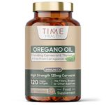 Oregano Oil - 120 Softgels - 125mg Carvacrol per Softgel - Organic Origin Oregano Oil - Contains Thymol - UK Made - Zero Additives - Vegan