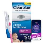 Clearblue Digital Ovulation Test Predictor Kit, Plus Bonus Rapid Detection Pregnancy Test, 10 Ovulation Tests & 1 Pregnancy Test
