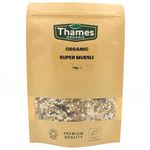 Organic Super Muesli - No Additives, No Preservatives, A Blend of Dried Fruits Nuts & Seeds, Vegan, GMO-Free, Certified Organic - Perfect for Breakfast - Thames Organic 1kg