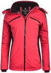 Spyder Women's Snow Jacket - Color Block Quilted Jacket with Detachable Hood - Weatherproof Winter Jacket for Women (S-XL), Prism Pink, M