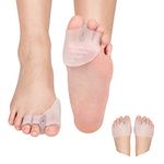 Foot Separator for Brace, Bunion Corrector Pads Feet Toe Separators for Overlapping Toes, Gel Toe Separators Cushion Corrector Toe Separators 2 Pairs Hammer Toe Protector Helps