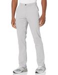 Amazon Essentials Men's Athletic-Fit Casual Stretch Chino Trousers (Available in Big & Tall), Light Grey, 34W / 32L