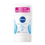 NIVEA Natural Comfort 0% Aluminum 48H Protection Deodorant Stick, 52g