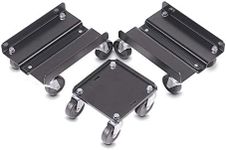 Raider SM-12165 Mini Snowmobile Dolly Set, Black Steel, 3 Pack