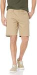 Amazon Essentials Men's Straight-Fit 9" Inseam Stretch 5-Pocket Short, Khaki Brown, 34