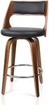 Artiss Bar Stools Stool Set of 2 Swivel Kitchen Counter Barstools Dining Chair Chairs Black in 65cm Seat Height Floor for Home Dining Room Cafe Outdoor Indoor