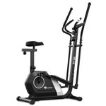 PowerMax Fitness EH-300 Elliptical Cross Trainer for Home Use | 110KG Max User | 6KG Flywheel | 14-Level Magnetic Resistance | Adjustable Seat, LCD Display | Quiet Belt Drive for Full Body Pro Workout