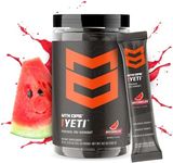 MTN OPS Yeti Trail Packs Pre-Workout Powder Energy Drink with Creatine, 200mg Caffeine & BCAAs with Beta Alanine, 20-Single Servings, Watermelon