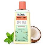 Dr.Dento Fennel Mint Oil Pulling For Mouth 100ml | Ayurvedic Oral Care Mouthwash | Natural Coconut Oil Blend for Healthy Teeth & Gums, Removes Toxins, Prevents Bad Breath & Whitens Teeth (100 ML)