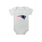 NFL Grey Bodysuits 3-6M - New England Patriots