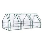 ShelterLogic 3' x 8' x 3' GrowIT Small Garden Greenhouse for Outdoors, Easy-Access & Durable