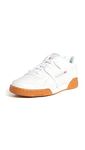 Reebok Classics Men's Workout Plus Shoes, White/Carbon/Classic Red/Reebok Royal-Gum, 11