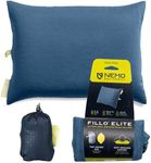 NEMO Equipment Fillo Elite Ultralight Backpacking Pillow - Blue Horizon/Citron - One Size