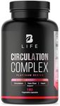 Blood Circulation Supplement 180 Caps with Butchers Broom, Horse Chestnut, Supports Leg Vein, Heart and Cardiovascular Health. B Life Circulation Complex (Circulation)