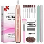 Guiseapue Professional Nail Drill, Gifts for Women, Electric Nail Files for Acrylic Gel Nails, Adjustable Speed E File Pedicure Manicure Set