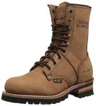 Adtec Women's 9" Logger Work Boot, Brown, 7.5 M US